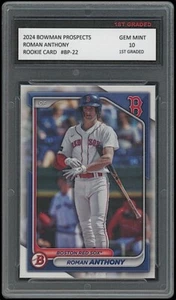 Tarjeta de novato Roman Anthony 2024 Bowman Prospects (Topps) #BP-22 RC 1er grado 10 - Imagen 1 de 1