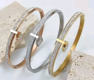 Crystal Bracelet Stainless Steel Comes Gift Boxed Birthday Christmas 035 - Изображение 1 из 4