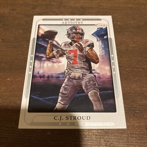 2023 Sage Artistry SILVER BORDER #29 C.J. Stroud Houston Texans