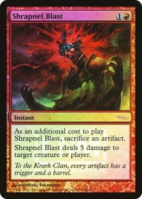 FNM  MTG  FOIL   Shrapnel Blast  Magic - Image 1 of 2