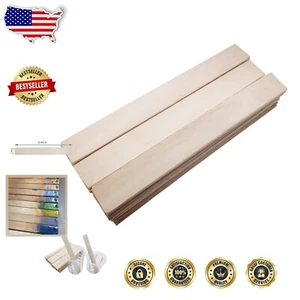 Sturdy and Smooth 8 Inch Wooden Craft Sticks - Perfect for Children's DIY - Picture 1 of 8