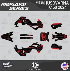 Graphics Kit for Husqvarna Mini TC50 (2024) TC 50 Midgard - RED - Picture 1 of 6