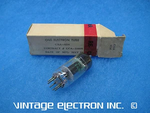 NOS CAA 6D4 Vacuum Tube - SYLVANIA - USA - 1958 (FREE SHIPPING, TESTED) - Picture 1 of 3