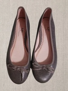 Maud Frizon Womens Textured Bow Accent Ballet Flats Size 36 brown color - Picture 1 of 8