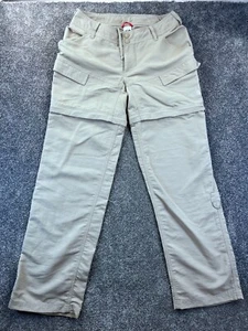 Pantaloni The North Face donna 6 convertibili misto nylon escursionismo zip off corti beige - Foto 1 di 14