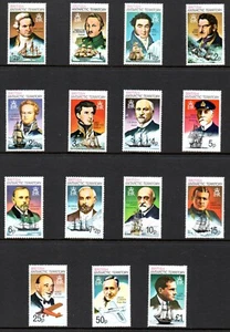 British Antarctic Territory 1975 Explorers set of 15 SG 64a - 78a U/M (MB) - Picture 1 of 1