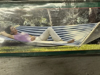 Hamaca Texsport. 82" x 56" 400lbs Peso Máximo Cómodo Resistente a los UV Rayas Foto 1 de 4