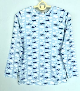 Kate Quinn Super soft Bamboo Crew LS Tee Airplanes Retail $36 Price $28 Age 8 - Picture 1 of 3