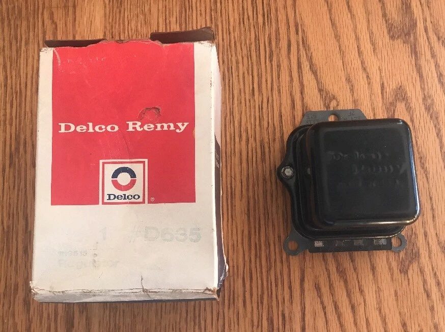 62 72 Delco Remy GM Voltage Regulator D635 1119515 2F NOS - Image 1 of 4