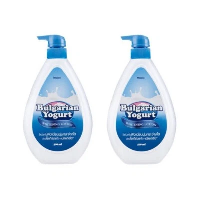 2x500ml Loción Cuerpo Piel Mistina Yogur Búlgaro Blanqueador Blanco Hidratante Foto 1 de 4
