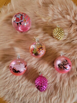 Lot De Boules De Noël Anciennes Vintage - Décorations En Verre - Sans Marque