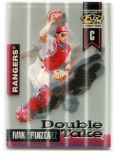 1996 Sportflix Double Take 7 Ivan Rodriguez Mike Piazza