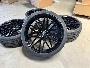 22x10 22x11 BMW X5M WHEELS GLOSS BLACK RIMS X6M X7 X6 X5 G05 G06 G07 5x112 COMP - Picture 1 of 10