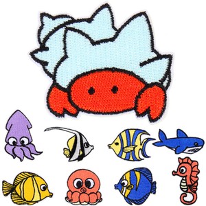  9 Pcs Dandy Blend Jeans Patch Embroidery Stickers Iron Sheets