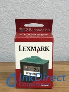 Genuine Lexmark 10N0026 Lex 26 Ink Jet Cartridge Color Z23 Z25 Z33 Z35 Z510 Z513 - Picture 1 of 1