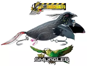 The Smuggler - Krabbelvogelköder - SCHWARZER KAKADU - schwer zu finden 3,5" volle Größe - Bild 1 von 9