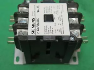 SIEMENS 42CF35AJAIC CONTATTORE MAGNETICO USO DEFINITO 3 POLI 40 AMP BOBINA 24V - Foto 1 di 1