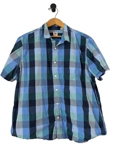Levi Standard Short Sleeve Plaid Button Down Shirt Mens Size XXL - Picture 1 of 7