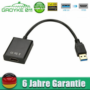 USB 3.0 zu auf HDMI HD 1080P Videokabel Adapter Konverter Für Laptop PC HDTV