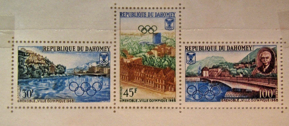 DAHOMEY 1968 GRENOBLE OLYMPICS C243a MNHOG - Image 1 of 1