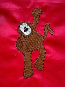Personalised Monkey Gym/Tote/School/PE/Toy Drawstring Bag - Picture 1 of 2