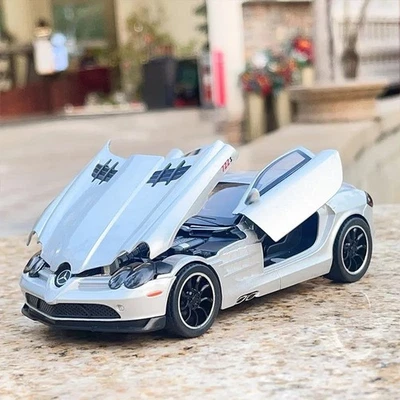 1/32 Mercedes-Benz SLR 722S Sports Car Model Diecast Sounds Lights Kids Toy Gift - Image 1 of 4