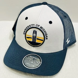 Zephyr Michigan Wolverines Fan Focus Hat Cap Adjustable Snapback Blue NCAA - Picture 1 of 5