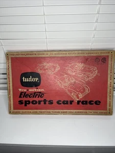 Vintage 1959 Tudor Tru Action Electric Sports Car Race Game Tested Works In Box - Picture 1 of 19