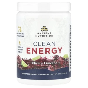 2 X Ancient Nutrition, Clean Energy, Cherry Limeade , 4.4 oz (124.4 g) - Picture 1 of 2