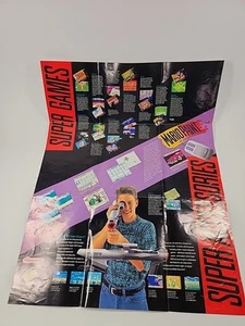 Accessori Super Giochi SNES Console Super Nintendo Inserto Solo Poster - Foto 1 di 7