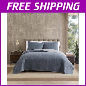 Reversible Twin Quilt Set with Matching Sham - Picture 1 of 11