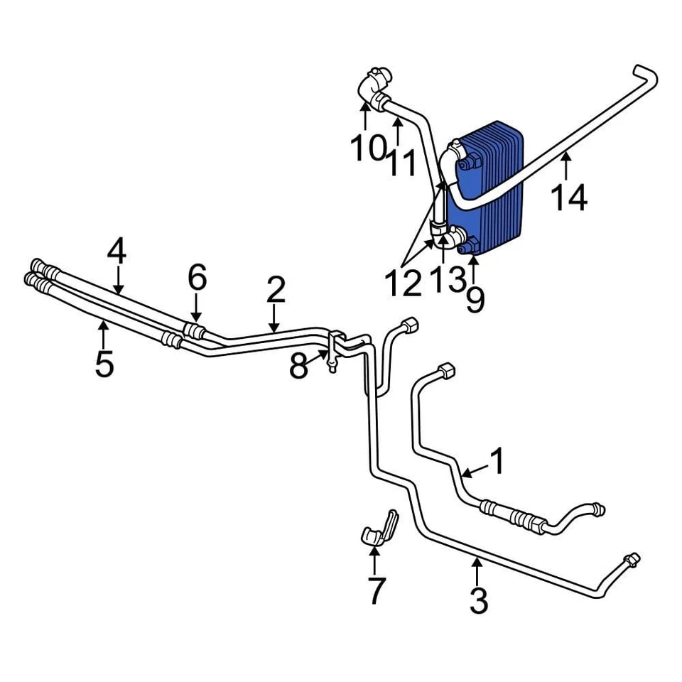 For Dodge Ram 2500 2003-2009 Dodge 52028915AF Automatic Transmission Oil Cooler Foto 1 de 1