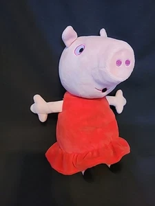 PEPPA PIG Whistle N Oink Talking Plush Pig 13" Plush By Jazzware WORKS! - Picture 1 of 6