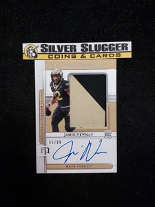 2021 Jamie Newman National Treasures Collegiate Material Signatures Auto /99 RPA - Picture 1 of 2