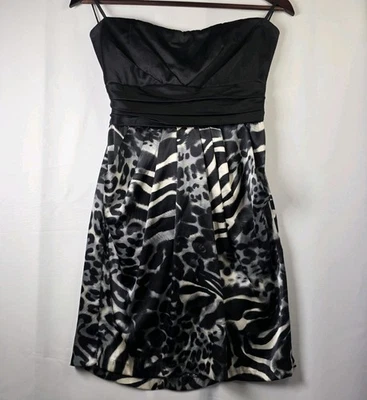 Vestido Mystic para mujer talla mediana estampado animal sin tirantes estilo Y2K  Foto 1 de 4