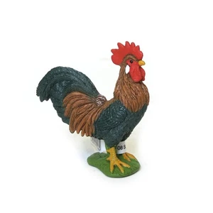 Figura colorata del mondo della fattoria del gallo di Schleich 13825-GALLO - Foto 1 di 1