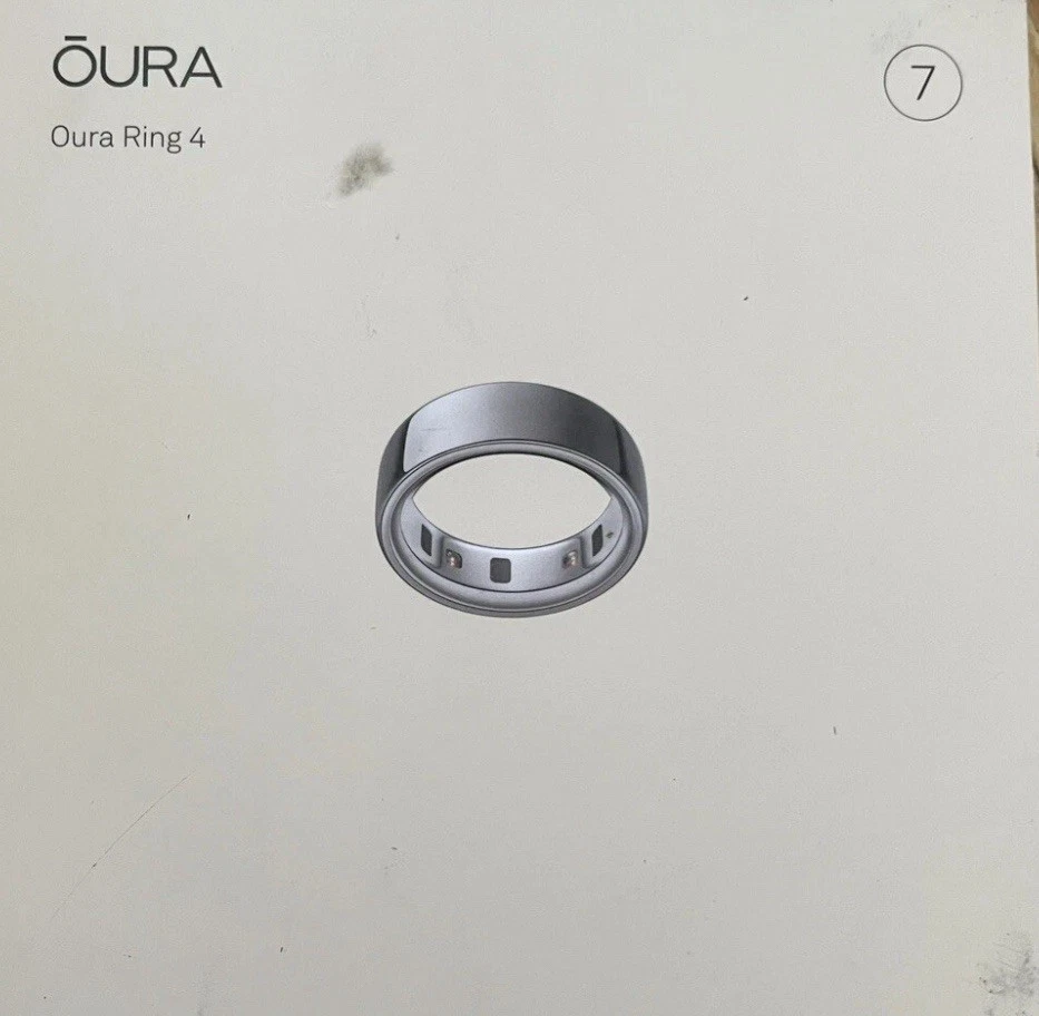 BRAND NEW SEALED Oura Ring 4 Smart Ring Size 7 Activity Tracker, 4th Gen. Silver - Image 1 of 1