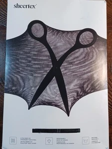 Sz 3X Black Sheertex Women's Classic Sheer Rip Resistant Tights Pantyhose NEW - Picture 1 of 2