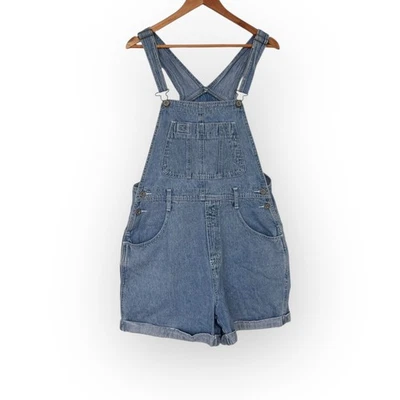 Just Jeans Women’s Denim Shortalls Overalls – Light Wash – Size 12 –Retro Y2K - image 1 of 4