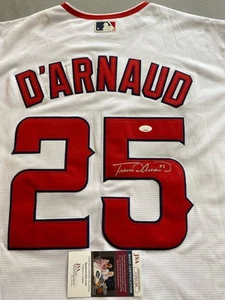 LOS ANGELES ANGELS- TRAVIS D'ARNAUD AUTOGRAPH #25 NIKE JERSEY JSA CD81296 - Picture 1 of 5