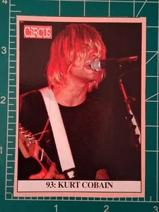 1998 ZIRKUS ROCKMUSIK MAGAZIN DÜNNE PAPIERKARTE KURT COBAIN NIRVANA #93 - Bild 1 von 2