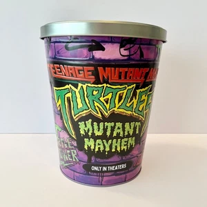 Cubo de hojalata palomitas AMC Teenage Mutant Ninja Turtles Mutant Mayhem 2023 - VACÍO - Imagen 1 de 9