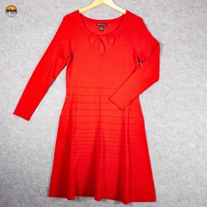 INC International Concepts Maglione Vestito Rosso Manica Lunga Maglia Donna Taglia XL - Foto 1 di 7