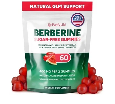 Keto Berberine Complex Gummies (Sugar-Free) with Ceylon Cinnamon & Milk Thistle  - Image 1 of 3