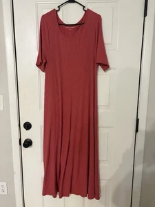 Soft Surroundings Damen Kleid 1X Kurzarm Stretch Plus Rosa - Bild 1 von 5