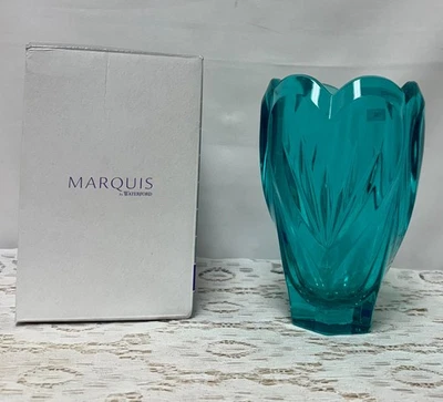 Marquis by Waterford Sweet Memories Vase Turquoise 6.5 inch 40010563 NIB - Image 1 of 4