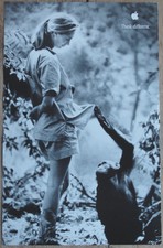 Original Jane Goodall Think Different Apple Educational Series Poster AWESOME!