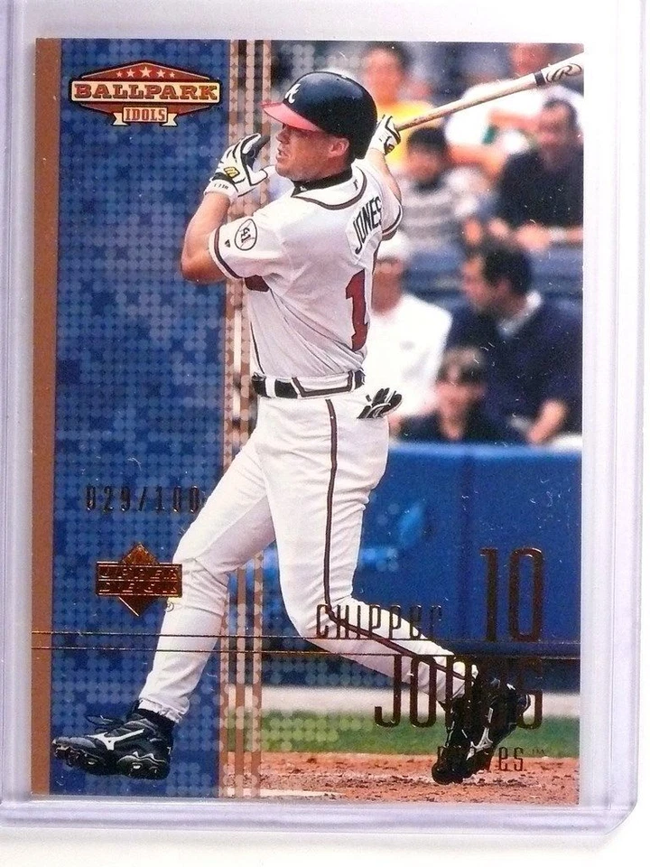 2002 Upper Deck Ballpark Idols Chipper Jones Bronze #D029/100 #100 - Image 1 of 1