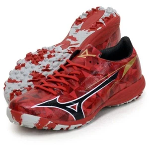 Mizuno Alpha 2 Elite AS P1GD256260 Ruby Red Black  Soccer Cleats Men's Size - Picture 1 of 6