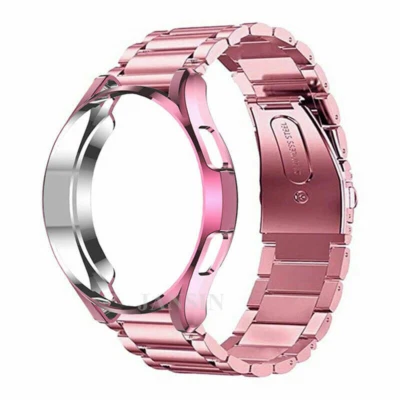 Correa de reloj de metal + cubierta para reloj Samsung Galaxy 6 40/44 mm clásico 43/47 mm  Foto 1 de 4